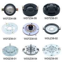 Haut-parleur de compression de 1,5 pouce (37,8 mm) avec diaphragme en titane pour réparation de tweeter (4-8 ohms)