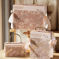 Boîte à fleurs de mariage en carton recyclable personnalisée avec gaufrage pour l'emballage alimentaire et ruban