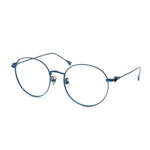 Kacamata optik komputer Anti biru pria dan wanita, kacamata minus bingkai komputer Blocking romik