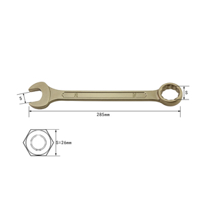 Anti Static Anti - Explosion Safety - Ensured Aluminum Bronze <strong>Combination</strong> <strong>Wrench</strong> for Fastening and Loosening Nuts and Bolts - Product Image 2