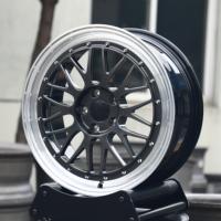 Jantes de voiture en alliage d'aluminium gris à profil profond 17 18 19 20 22 24 pouces, jantes forgées 5x100 5x114.3 M3504 pour voitures particulières