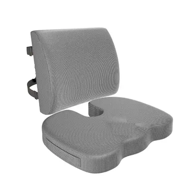 Lumbar Support Pillow for Office Chair Car Seat Wooden Bead Back