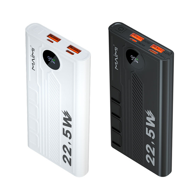 Maimi 22.5W Fast Charging Power Bank 10000mah with Led Digital Display USB Type-c Outport Portable Powerbanks for Mobile Phone