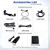 CodeLynk Kabelloses Apple CarPlay Android Auto Kit für Audi Auto Android Videoplayer A8 2010-2018 MMI 3G HN+
