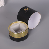 Emballage de boîte à bougie cosmétique de thé de cylindre rond de logo personnalisé Tube en papier kraft baume à lèvres de bricolage en papier écologique