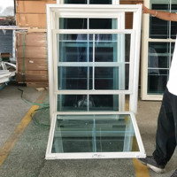 Ventana Corredera Vertical de PVC Moderna con Función de Inclinación Interior para una Buena Ventilación y Seguridad en Uso Residencial