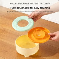 Gamelle flottante moderne anti-fuite en PP pour animaux de compagnie, gamelle à alimentation lente pour chien, pour une consommation sans désordre, personnalisable, accessoires durables pour animaux de compagnie