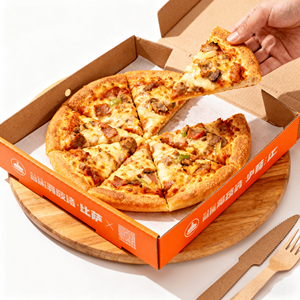 Bán Buôn Phân Hủy Sinh Học 8Inch 10Inch 12Inch Giấy Bánh Pizza Hộp Với Xử Lý Nổi Lớp Phủ UV Cho Nhà Hàng Sử Dụng - Product Image 4