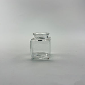 Großhandel 50ml Mini Quadratisches Klares Glas Gewürzglas 2oz Augentropfen Infusion Wunschflasche mit Korken für die Küche - Product Image 3