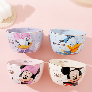Ensemble de bols en céramique pour enfants <span class=keywords><strong>Mickey</strong></span> Minnie 4,5 pouces - Bols à riz pour enfants <span class=keywords><strong>Mickey</strong></span> et ses amis avec boîte cadeau - Product Image 4
