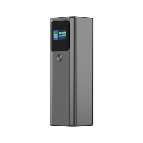 OEM 140W Power Bank 27000mAh High Capacity Laptop Portable Charger USB C Tablet Powerbank Smart Digital Display Phone Charger