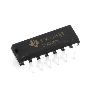 ชิ้นส่วนอิเล็กทรอนิกส์ ไอซีชิป DIP-14 ตัวขยายสัญญาณแบบควอด OPAMP GP 4 วงจร 14DIP LM324N - Product Image 1