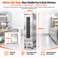 Armoire de fermentation de pâte à pain YOSLON 16 plateaux, économique, à gaz, pour boulangerie commerciale