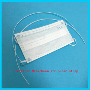 100% PLA fibra de maíz no tejida PLA tela de ácido poliláctico Biodegradable tela fundida por soplado Material poliláctico para higiene médica - Product Image 3