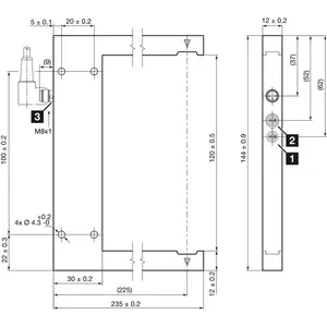 Barrière lumineuse standard pour fourche OGU OGU121/205G3-T3 avec source lumineuse LED - Product Image 2