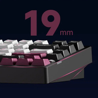 Teclado Mecánico para Juegos Weikav NUT75 de Aleación de Aluminio, Inalámbrico de 8Khz, 10000mAh, Estructura de Liberación Rápida GASKET para Win/Mac