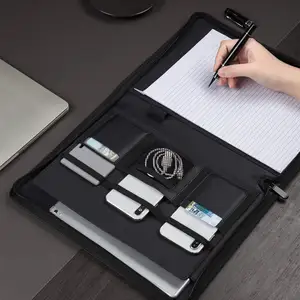 Pu Leather File Folder Padfolio Writing Pad Business Presentation Folder Portfolio