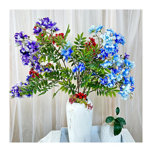 Flores artificiales de Michelia Figo de Meiyu Craft, decoraciones de seda para bodas, arreglos florales para pasillos, accesorios para la sala de estar. - Product Image 4