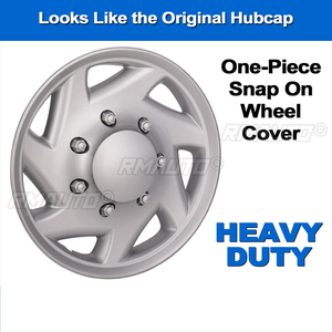 Tapacubos Plateado para Camioneta Ford Serie E 1997-2023 de 16 Pulgadas, Resistente, de Encaje a Presión - Product Image 2