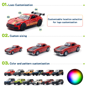 Coche Deportivo de Juguete de Aleación Fundida a Presión 1:36, Modelo de Vehículo de Retroceso para Niños con Apertura de Puertas Simulada - Product Image 4
