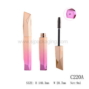 Tubo de rímel de 4ml, 9ml, 15ml, color rosa, botella vacía con cepillo de silicona - Product Image 4