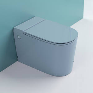 โถสุขภัณฑ์แบบพัลส์กึ่งอัตโนมัติ เซรามิก ไซฟอน 4 ลิตร แบบตั้งพื้น พร้อมถังเก็บน้ำแบบซ่อน สำหรับบ้านขนาดเล็ก - Product Image 3