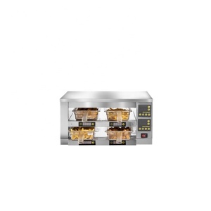 Armoire de maintien au chaud commerciale électrique en acier inoxydable pour viande et aliments, deux niveaux, quatre plateaux, pour chaînes de restauration rapide, style occidental, automatique - Product Image 1