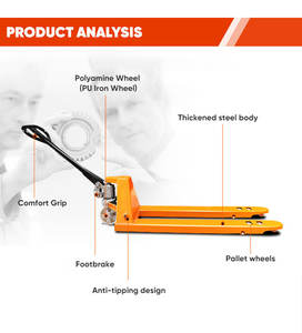 Transpallet Manuale Economico con Sollevatore Idraulico per Logistica Efficiente in Magazzino - Product Image 4
