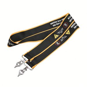 Lanière de télécommande portable intelligente avec sangle de cou en nylon pour accessoires de <span class=keywords><strong>drone</strong></span> <span class=keywords><strong>DJI</strong></span> <span class=keywords><strong>Mini</strong></span> <span class=keywords><strong>3</strong></span> <span class=keywords><strong>Pro</strong></span>, noir avec bord jaune - Product Image 1