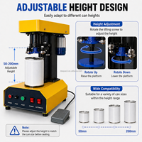 Machine de scellage électrique DEEPACK pour boîtes de conserve alimentaires et de boissons, équipement de scellage automatique pour boîtes en aluminium