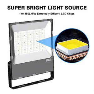 كشاف إضاءة 200 واط IP65 تيار متردد 85-300 فولت من الألومنيوم بزاوية واسعة وإضاءة دافئة للاستخدام الخارجي - Product Image 4