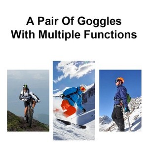 แว่นตาสกีหลากสีขายส่ง มุมมองกว้าง แว่นตาสกีใสพร้อมโลโก้ - Product Image 6