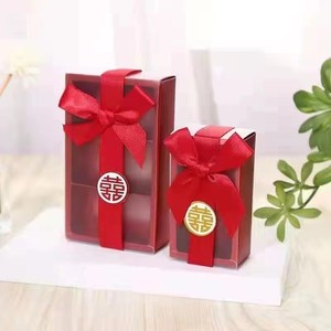 Venta al por mayor de <span class=keywords><strong>Chocolate</strong></span> regalo de bodas Caja de embalaje de dulces Paquete de galletas dulces <span class=keywords><strong>Ferrero</strong></span> caja de papel de té café desechable con lazo - Product Image 5