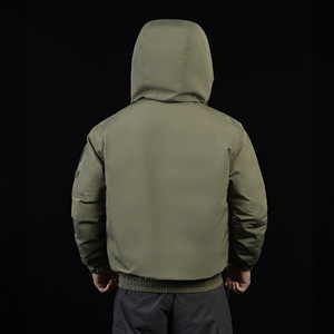Nouveau hiver <span class=keywords><strong>froid</strong></span> et chaud à capuche pilote veste coupe-vent anti-éclaboussures et température verrouillée grande poche <span class=keywords><strong>doudoune</strong></span> - Product Image 3