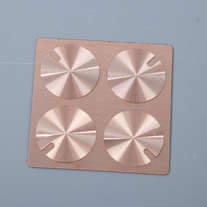 Plaques signalétiques en aluminium personnalisées, colorées, motif CD, anodisées, haute brillance, pour emballage, usinées CNC, origine Wenzhou - Product Image 2