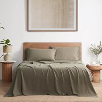 Drap plat en chanvre de luxe léger, 4 pièces, respirant, rafraîchissant, doux pour la peau, durable, antibactérien, absorbant l'humidité, drap-housse pour la maison