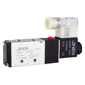 Vanne solénoïde JINEN 4V210-08 DC24V, commande pneumatique, type air, deux voies, cinq voies - Product Image 4
