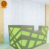 Comptoir de bar lumineux RGB moderne personnalisé pour les discothèques et les hôtels, mobilier commercial écologique