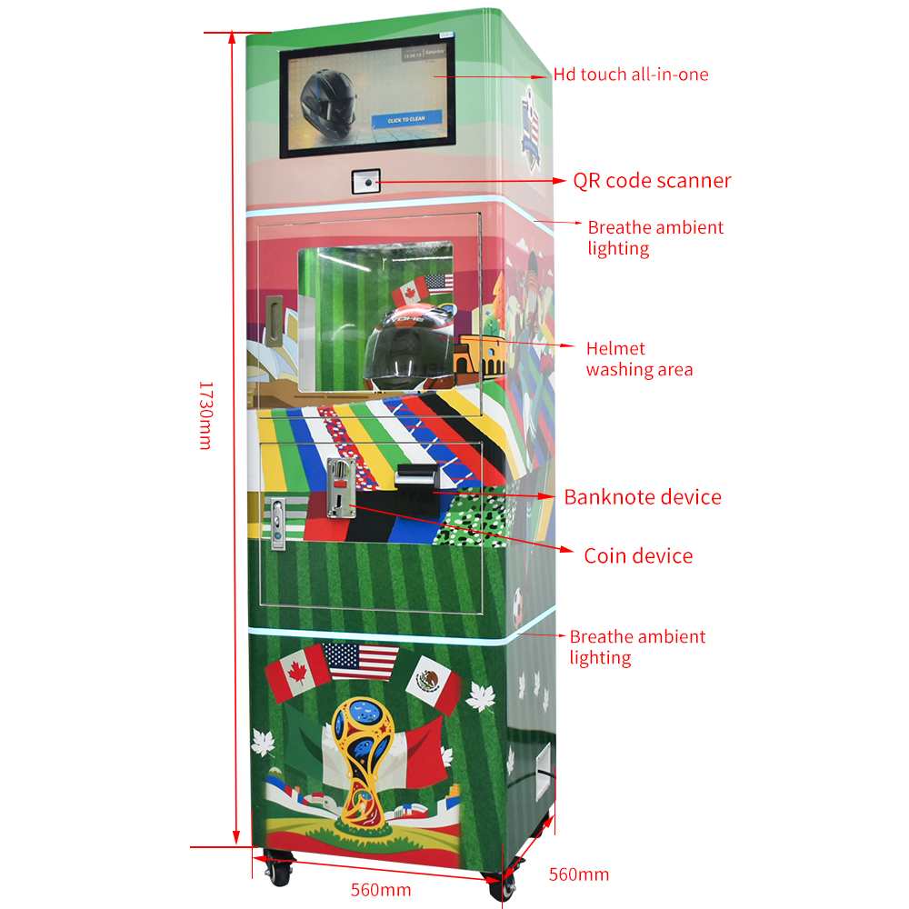 automatic helmet washing machine
