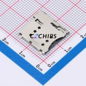 A-MicroSIM-1.35B SIM Card Connector SMD Connector Self-Return Type Micro SIM Card Card Holder With Card Detection - Product Image 1