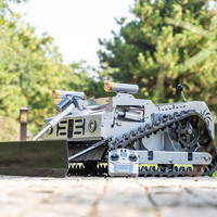 550mm largeur de coupe télécommande chenille gaz tondeuse à gazon Robot petit jardin robot tondeuse à gazon