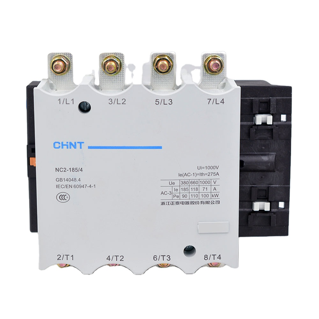 CHINT Contactor NC2 Series 2P AC 50/60Hz Modular/Din Rail NC2-800 110V 127V 220V 380V 115A-800A