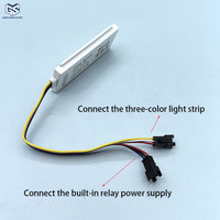Contrôleur LED bicolore haute puissance 60W 5A 12V-24V à trois boutons avec capteur radar tactile pour dégivreur de miroir intelligent et variation CCT