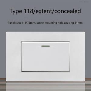 Interruptor de pared estándar general de 1 grupo y 1 canal, interruptor de luz eléctrico, disyuntor - Product Image 3