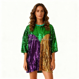 purple gold green dress Purple, Green and Gold Mardi Gras Dress 3-6M main image 1