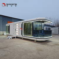 Maisons mobiles modernes en forme de capsule spatiale, maisons préfabriquées mobiles, conteneurs, petites maisons préfabriquées de luxe en forme de capsule spatiale