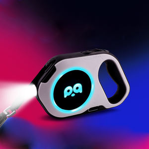 Logotipo personalizado Entrenamiento al aire libre Led Nylon Ajustable Automático Iluminado Correa retráctil para perros con accesorios flexibles - Product Image 2