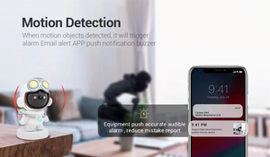 <span class=keywords><strong>Robot</strong></span> an ninh trong nhà không dây IP <span class=keywords><strong>Camera</strong></span> 2MP 1080P FHD <span class=keywords><strong>IR</strong></span> tầm nhìn ban đêm lưu trữ đám mây tự động - Product Image 6
