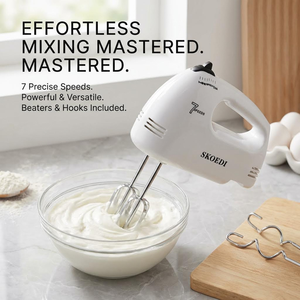 Mixeur alimentaire électrique portable avec accessoires <span class=keywords><strong>de</strong></span> mélange <span class=keywords><strong>de</strong></span> qualité alimentaire, corps en plastique ABS, têtes <span class=keywords><strong>de</strong></span> mélange en acier inoxydable pour usage domestique - Product Image 5
