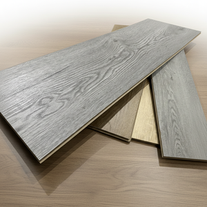 Fournisseur de revêtements de sol stratifiés 8 mm HDF AC4 à clipser, flottants, EIR, résistants aux rayures pour chambre à coucher standard - Product Image 1